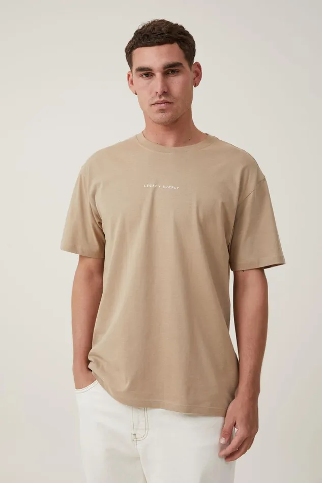 Men Graphic TShirts Cotton On Easy TShirt Gravel Stonelegacy Supply