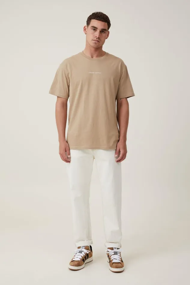 Men Graphic TShirts Cotton On Easy TShirt Gravel Stonelegacy Supply