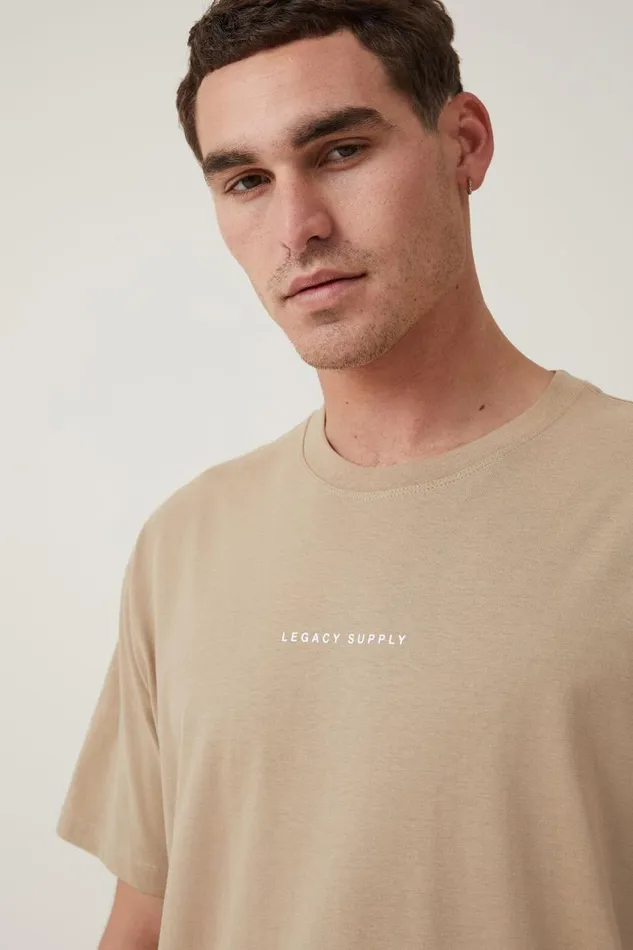 Men Graphic TShirts Cotton On Easy TShirt Gravel Stonelegacy Supply