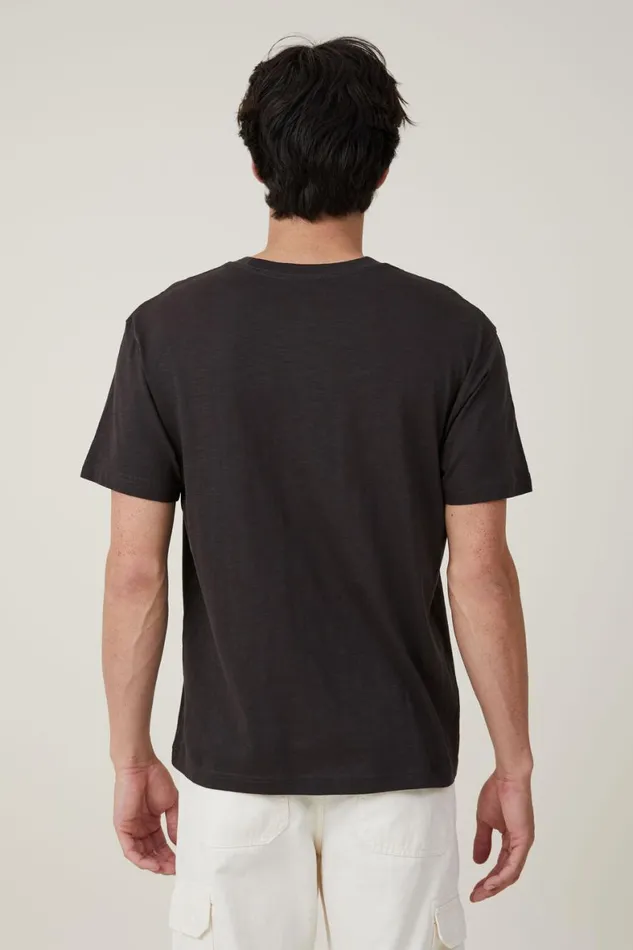 Men Graphic TShirts Cotton On Loose Fit Graphic TShirt Washed Blackbucks