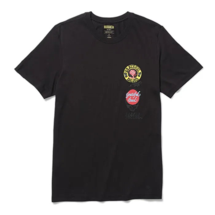 Men Grateful Dead X Bertha Standard TShirt With Butter Blend Black Stance TShirts