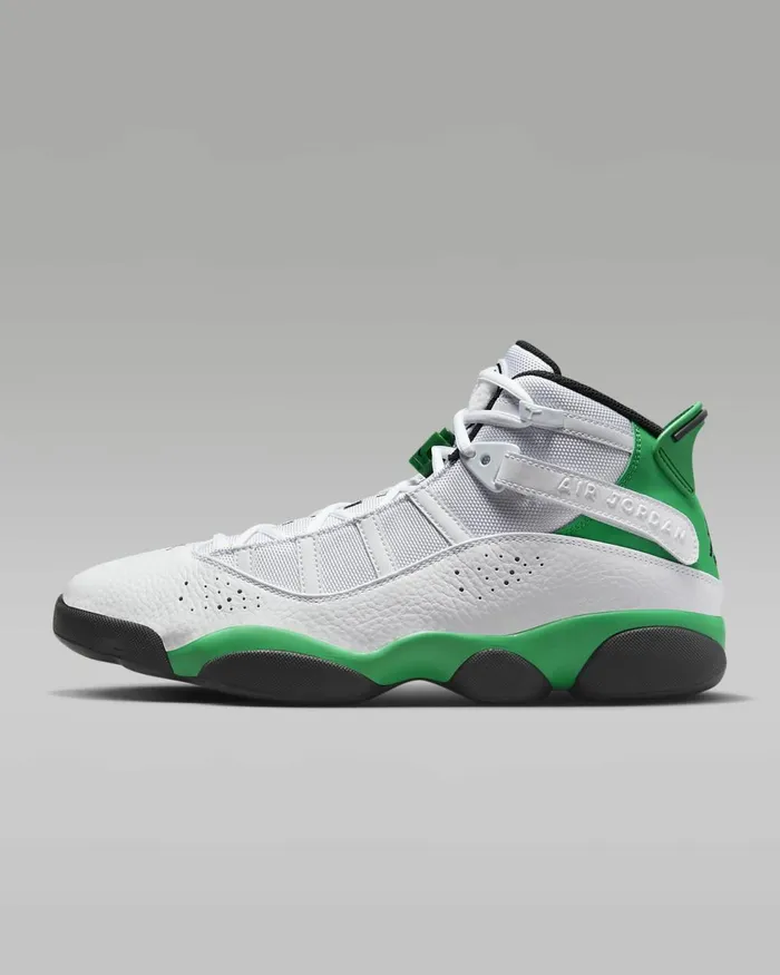 Men Jordan 6 Rings Whiteblacklucky Green Nike Lifestyle