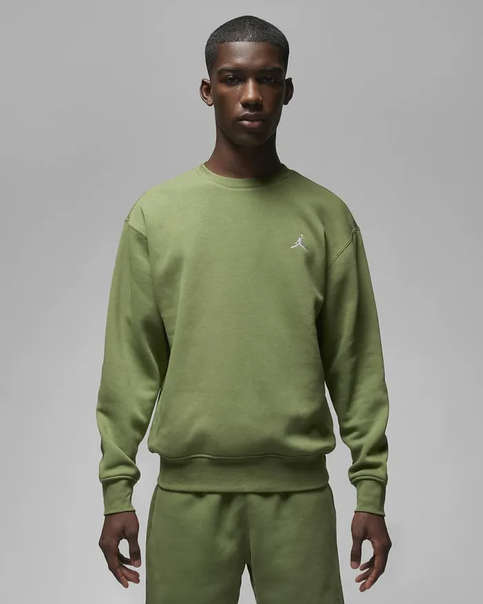 Men Jordan Essentials Sky J Light Olivewhite Nike Hoodies And Sweatshirts