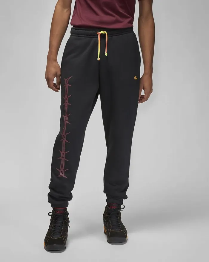 Men Jordan Flight Mvp Blackcherrywood Redtaxi Nike Trousers And Tights