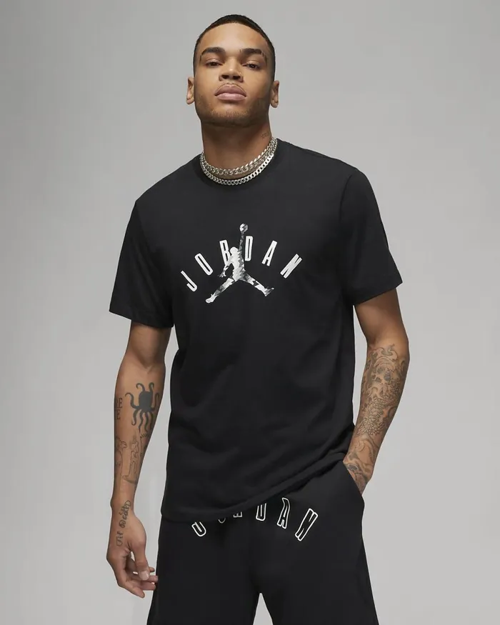 Men Jordan Flight Mvp Blacksail Nike Tops And TShirts