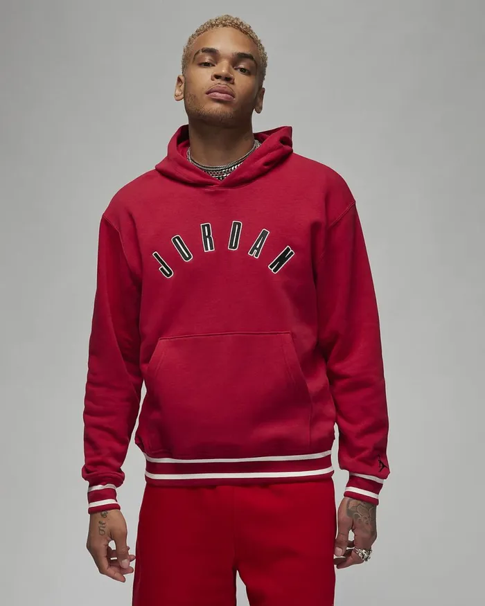 Men Jordan Flight Mvp Cardinal Redblack Nike Hoodies And Sweatshirts