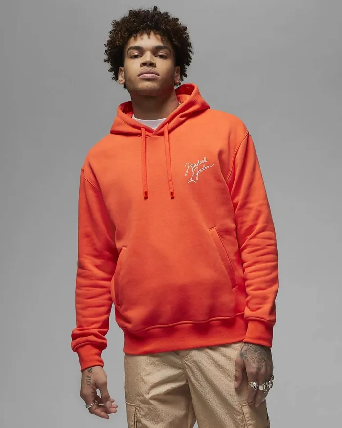 Men Jordan Flight Mvp Rush Orange Nike Hoodies And Sweatshirts
