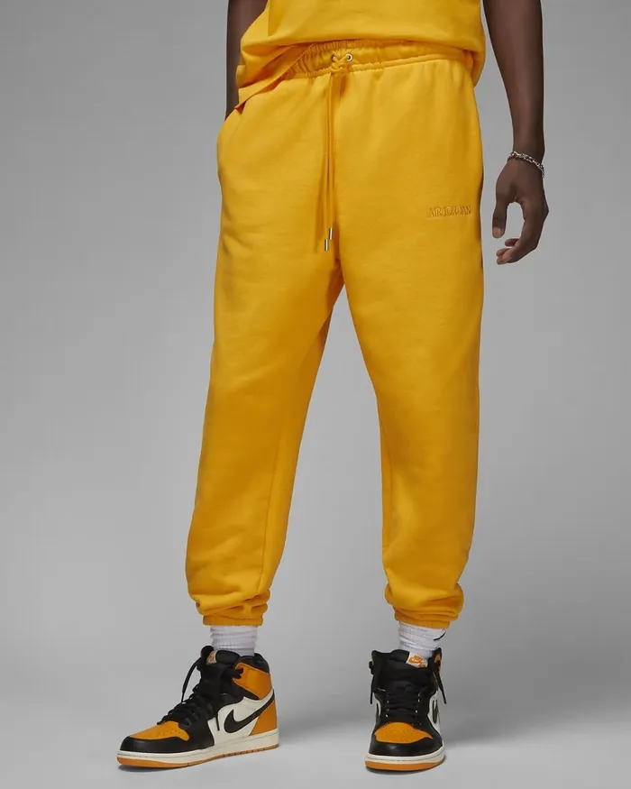 Men Jordan Wordmark University Gold Nike Trousers And Tights