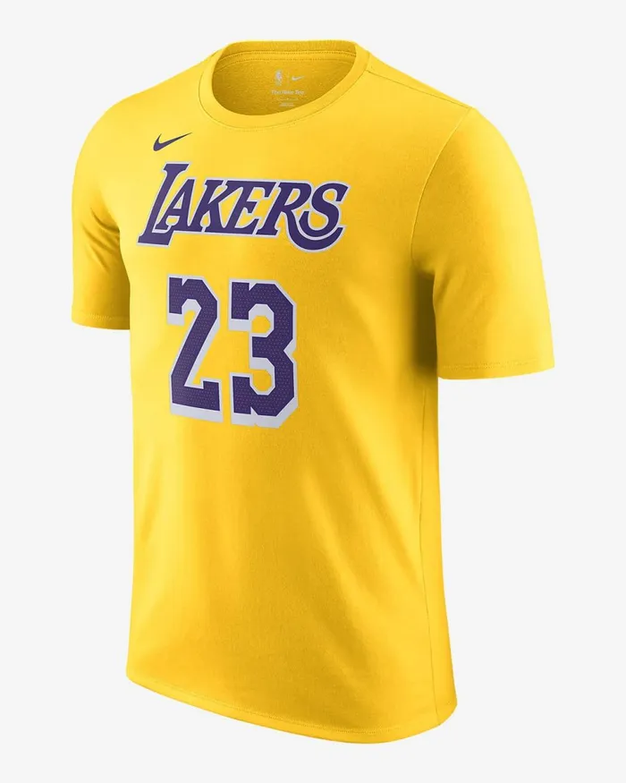 Men Los Angeles Lakers Amarillo Nike Tops And TShirts