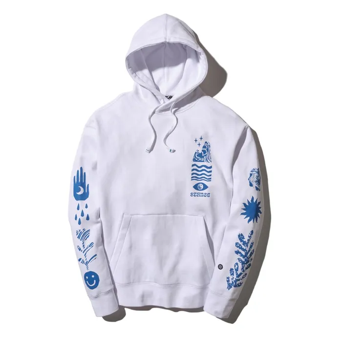 Men Mercury Hoodie White Stance Sweatshirts and Hoodies