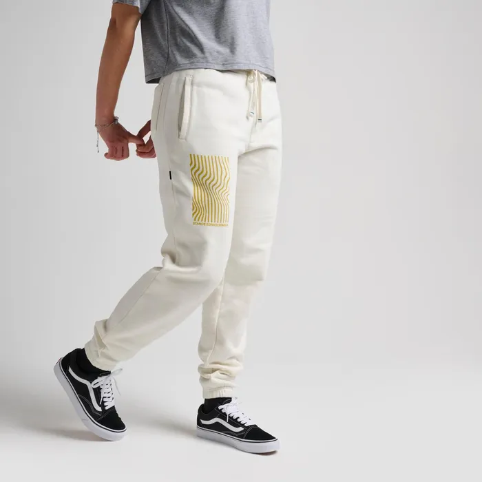 Men Mercury Sweatpants Cream Stance Joggers and Pants