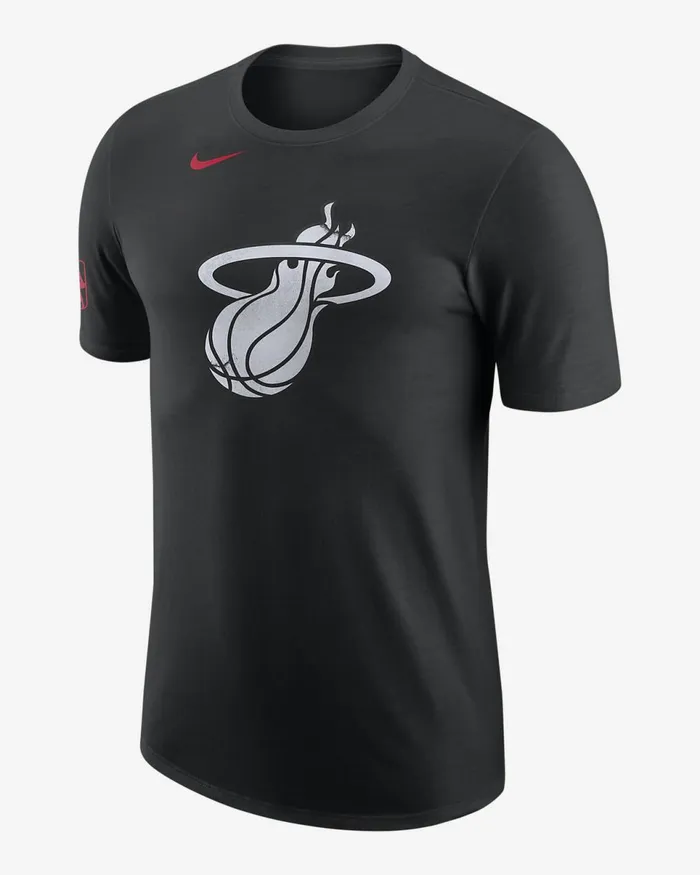 Men Miami Heat City Edition Black Nike Tops And TShirts