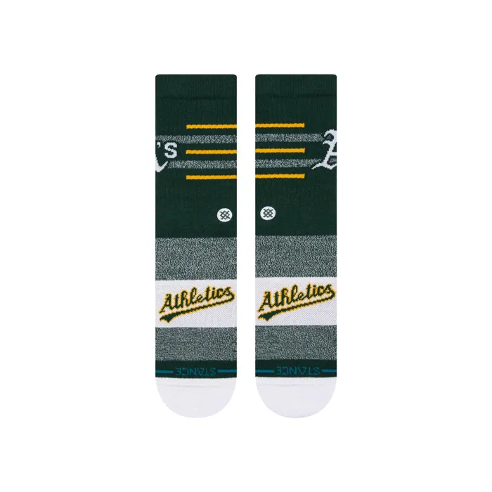 Men MLB X 2024 Closer Crew Socks Closer A039s 8211 Green Stance Crew