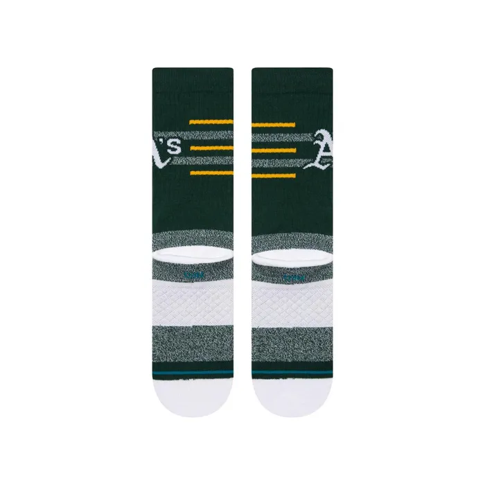 Men MLB X 2024 Closer Crew Socks Closer A039s 8211 Green Stance Crew