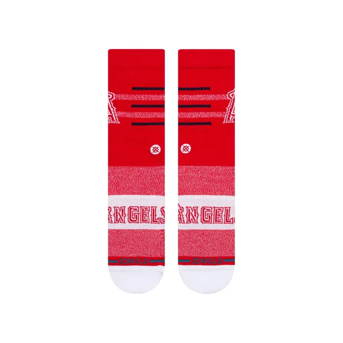 Men MLB X 2024 Closer Crew Socks Closer Angels 8211 Red Stance Crew