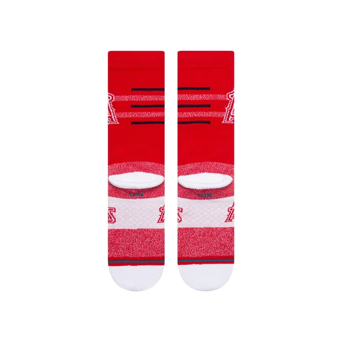 Men MLB X 2024 Closer Crew Socks Closer Angels 8211 Red Stance Crew