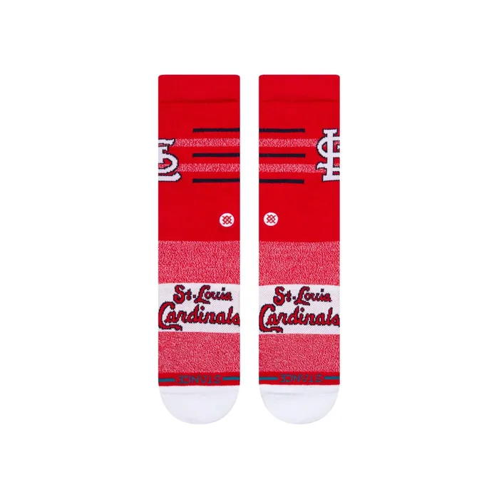 Men MLB X 2024 Closer Crew Socks Closer Cardinals 8211 Red Stance Crew