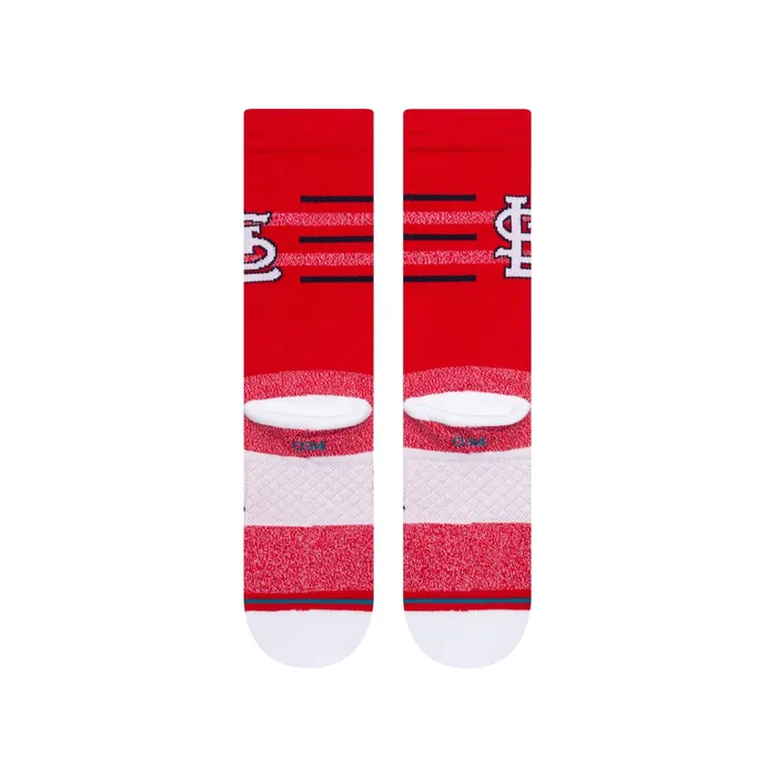 Men MLB X 2024 Closer Crew Socks Closer Cardinals 8211 Red Stance Crew