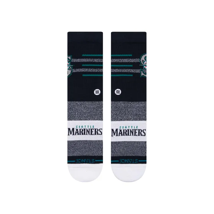 Men MLB X 2024 Closer Crew Socks Closer Mariners 8211 Navy Stance Crew