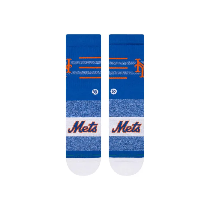 Men MLB X 2024 Closer Crew Socks Closer Mets 8211 Blue Stance Crew