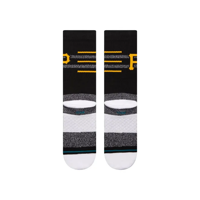 Men MLB X 2024 Closer Crew Socks Closer Pirates 8211 Black Stance Crew