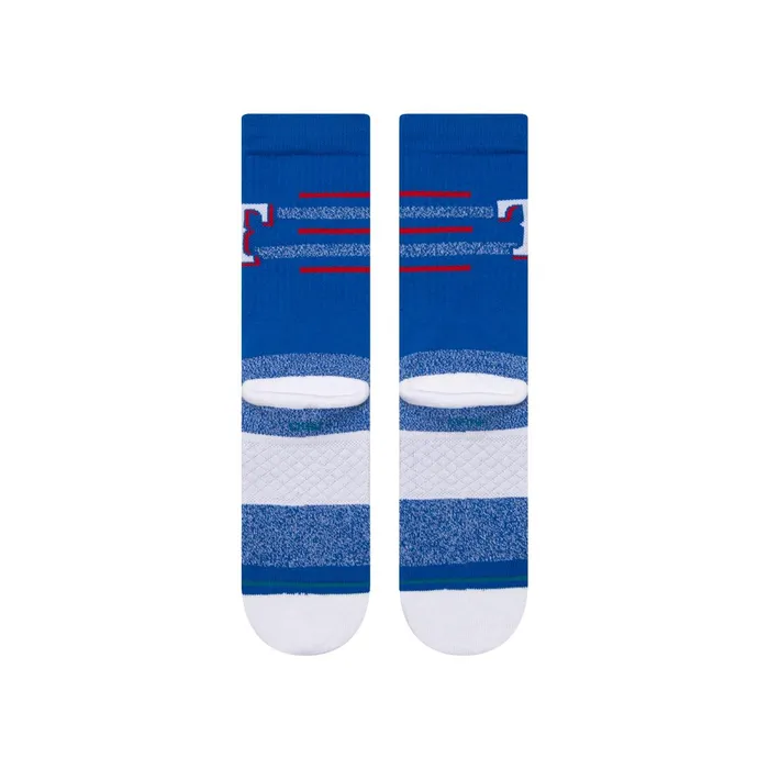 Men MLB X 2024 Closer Crew Socks Closer Rangers 8211 Blue Stance Crew