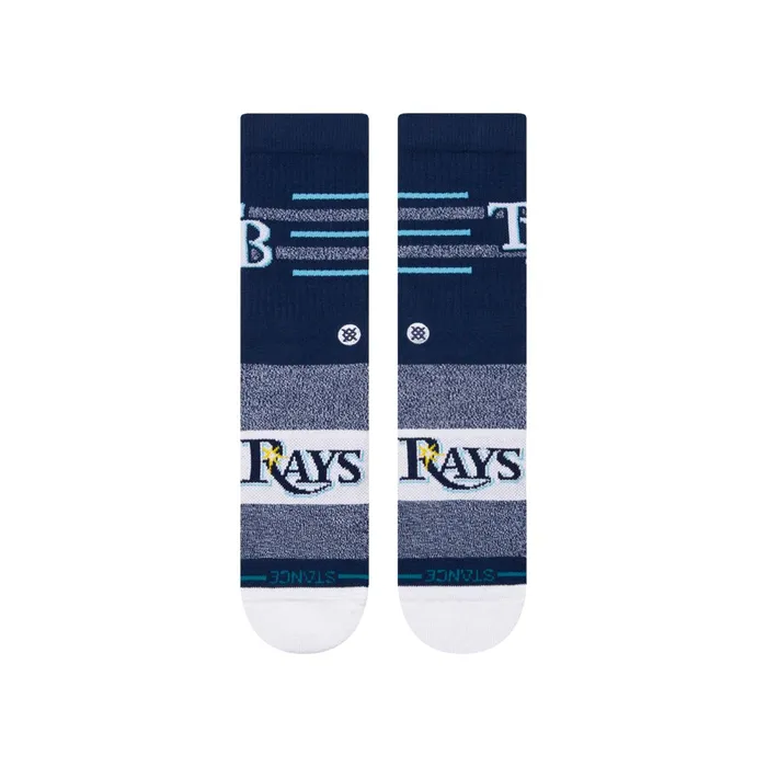 Men MLB X 2024 Closer Crew Socks Closer Rays 8211 Navy Stance Crew