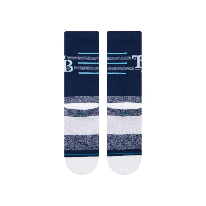 Men MLB X 2024 Closer Crew Socks Closer Rays 8211 Navy Stance Crew