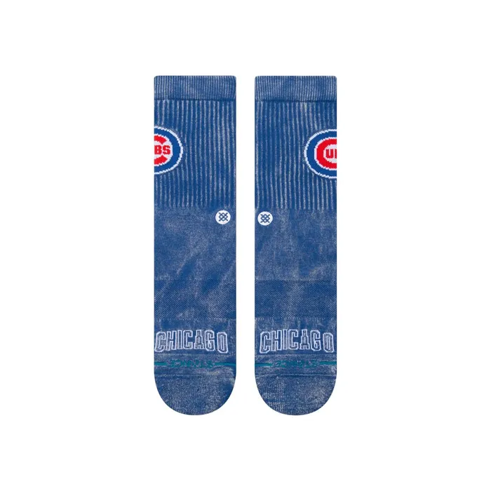 Men MLB X 2024 Fade Crew Socks Fade Cubs 8211 Blue Stance Crew