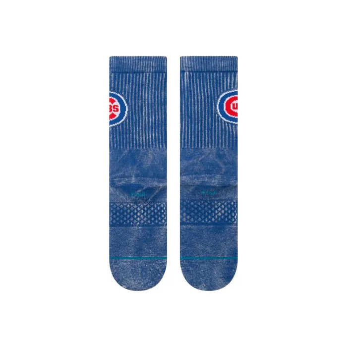 Men MLB X 2024 Fade Crew Socks Fade Cubs 8211 Blue Stance Crew