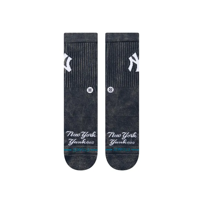 Men MLB X 2024 Fade Crew Socks Fade Yankees 8211 Navy Stance Crew