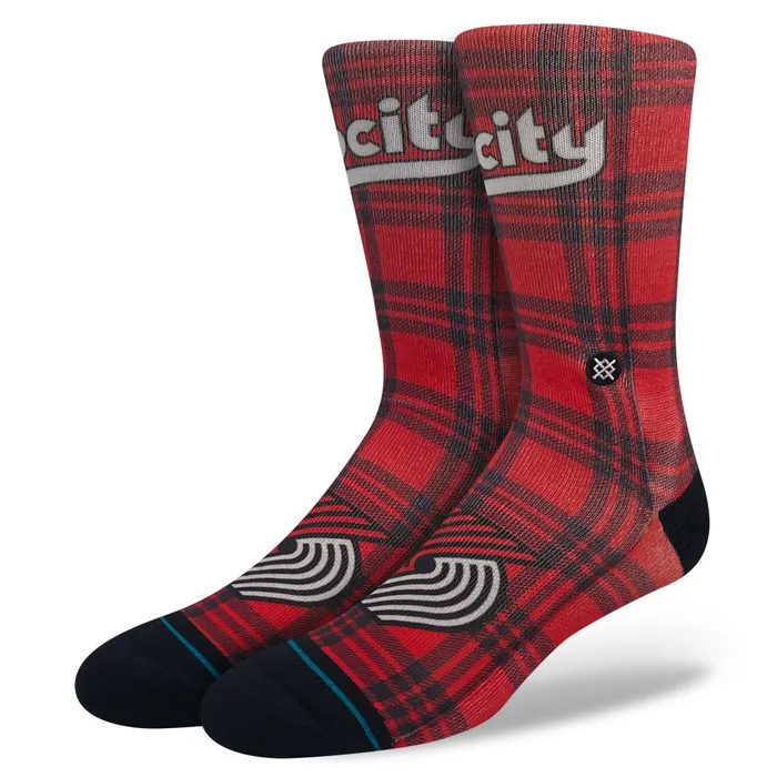Men NBA X 2024 City Edition Poly Crew Socks Portland Trailblazers Stance Crew