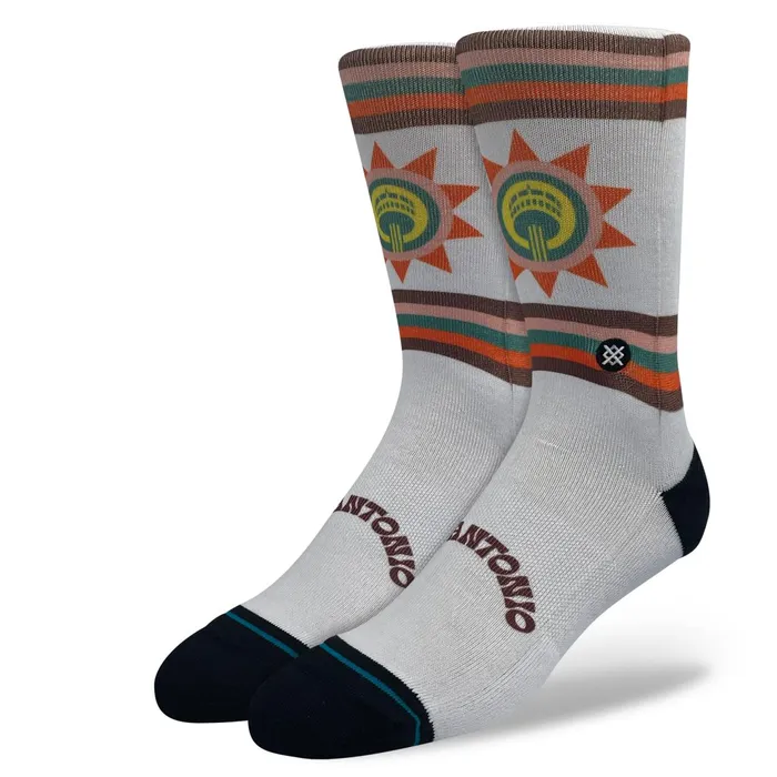 Men NBA X 2024 City Edition Poly Crew Socks San Antonio Spurs Stance Crew