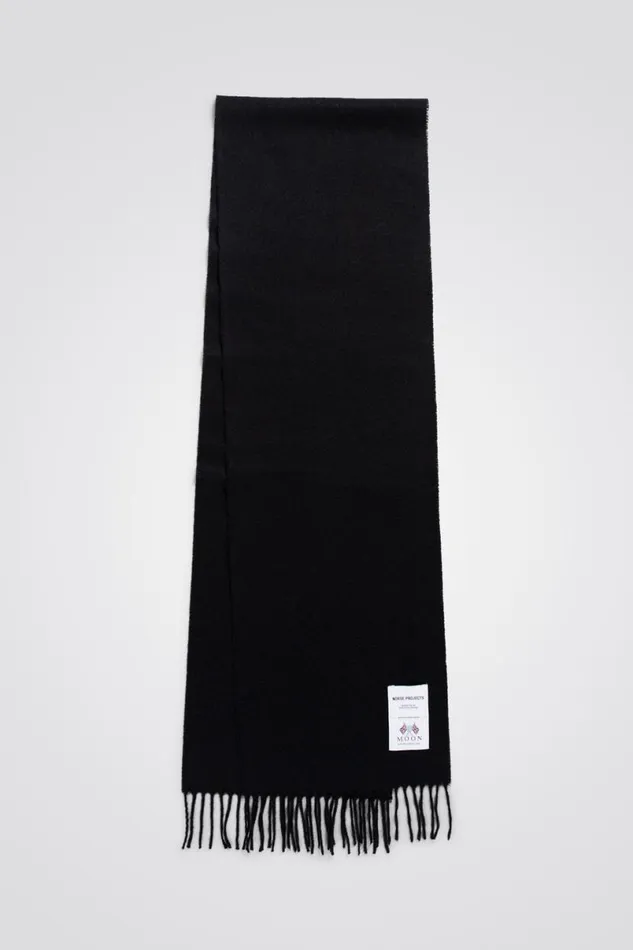 Men Norse Projects Accessories Moon Lambswool Scarf Black