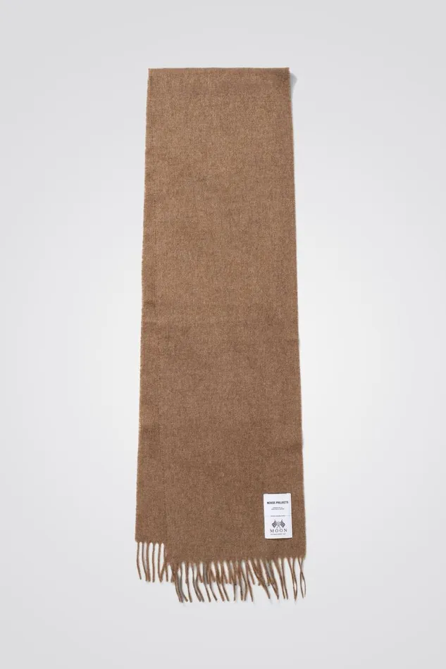 Men Norse Projects Accessories Moon Lambswool Scarf Utility Khaki
