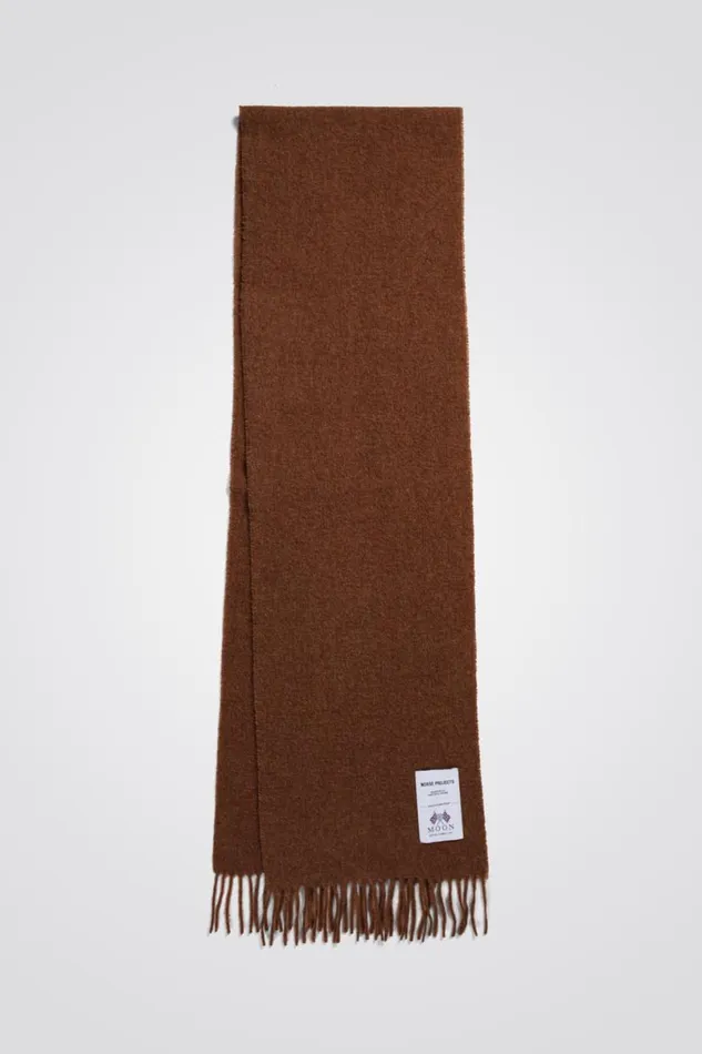 Men Norse Projects Accessories Norse Lambswool Scarf Rust Brown