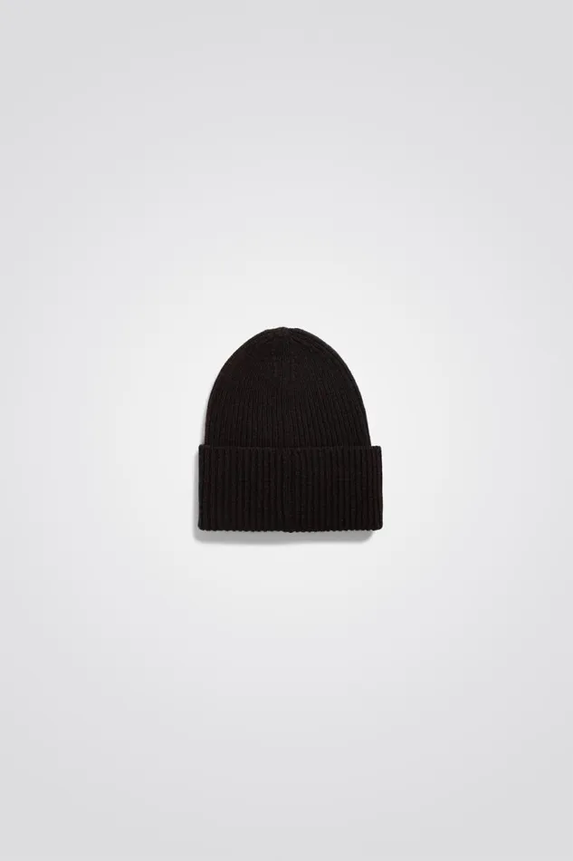 Men Norse Projects Beanies Merino Lambswool Rib N Logo Beanie Truffle