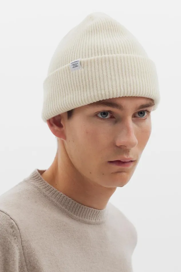 Men Norse Projects Beanies Norse Beanie Ecru