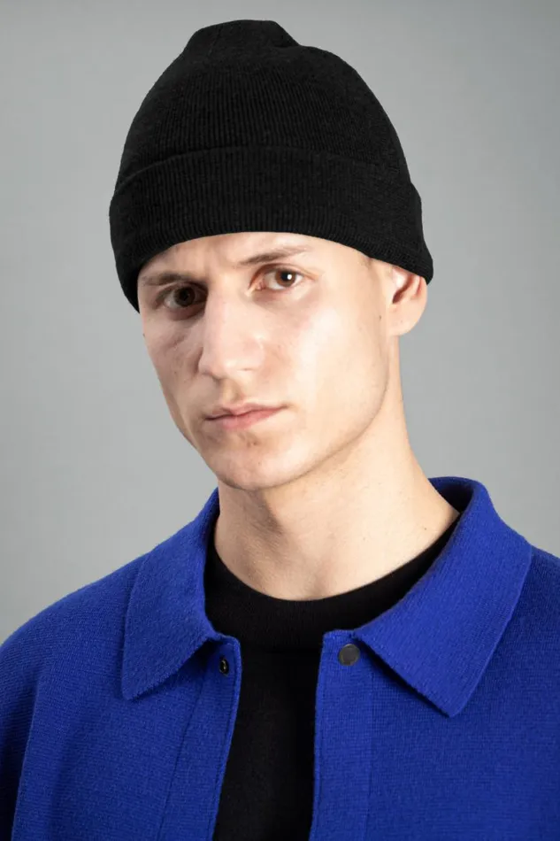 Men Norse Projects Beanies Norse Top Tech Merino Beanie Black