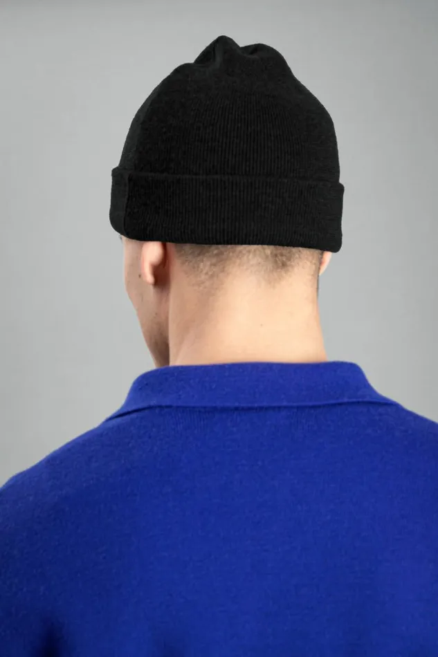 Men Norse Projects Beanies Norse Top Tech Merino Beanie Black