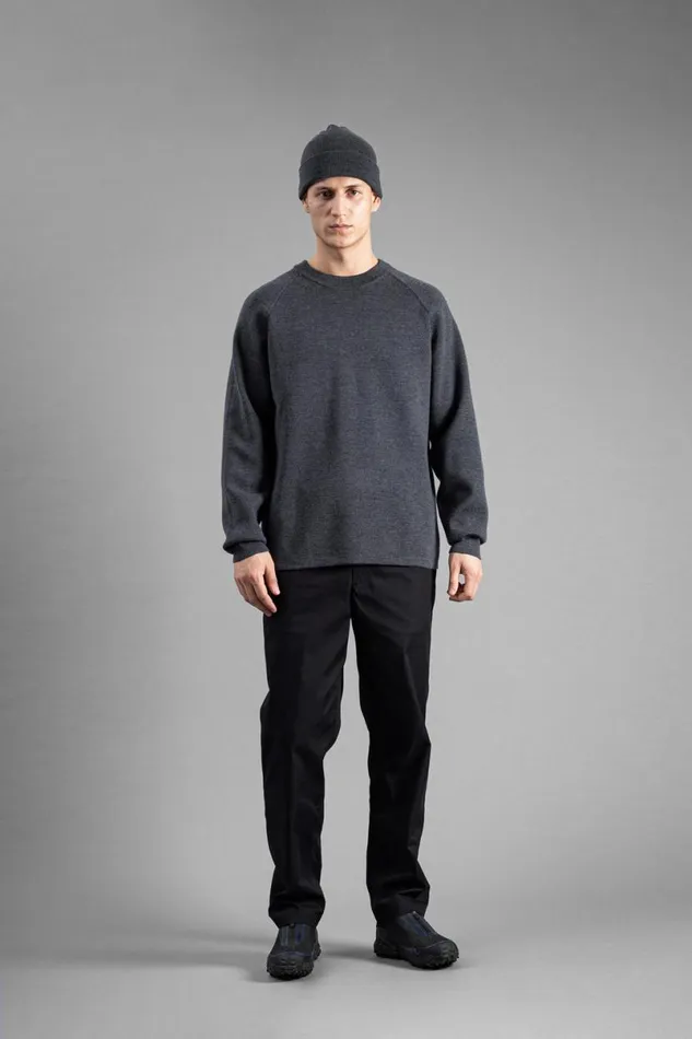 Men Norse Projects Beanies Norse Top Tech Merino Beanie Charcoal Melange