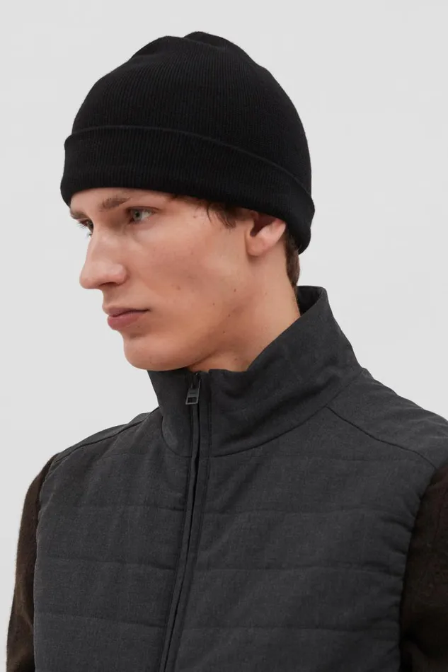 Men Norse Projects Beanies Top Tech Merino Beanie Black