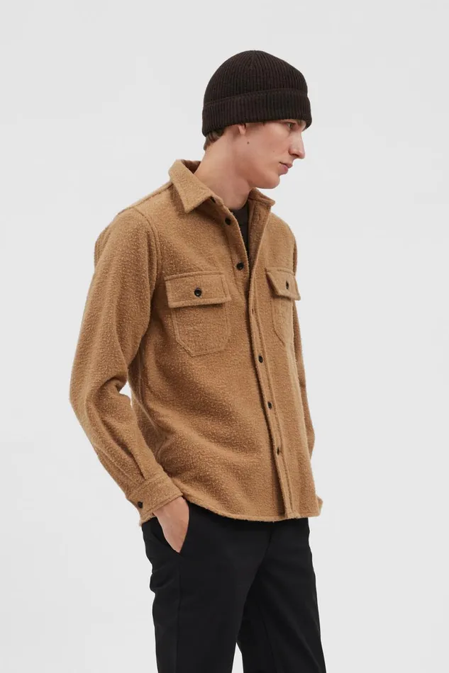 Men Norse Projects Beanies Wool Cotton Rib Beanie Espresso