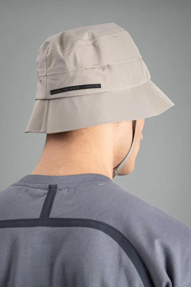 Men Norse Projects Caps 3L Waterproof Bucket Hat Mid Khaki
