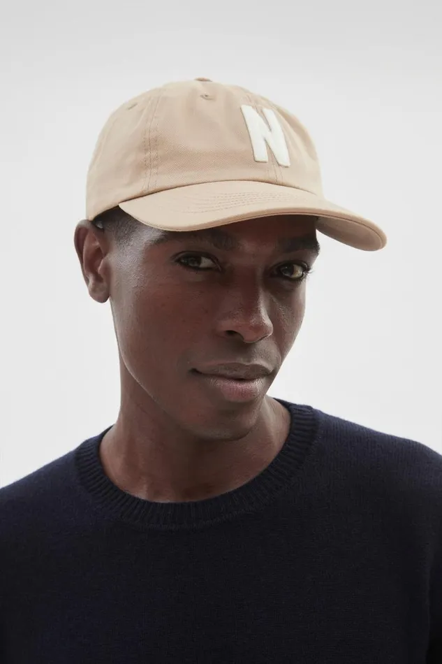 Men Norse Projects Caps Felt N Twill Sports Cap Utility Khaki