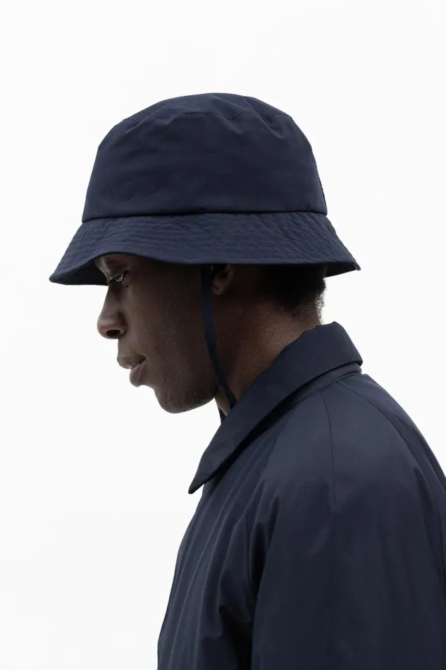 Men Norse Projects Caps GoreTex Infinium Bucket Hat Dark Navy