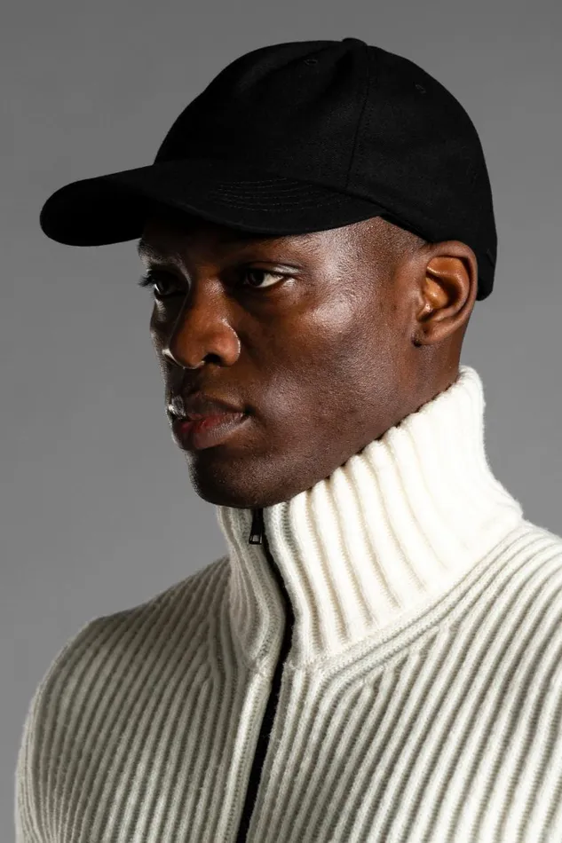 Men Norse Projects Caps Loro Piana Sports Cap Black