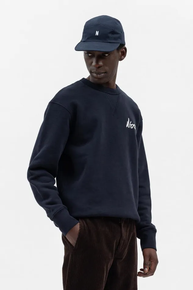 Men Norse Projects Caps Twill 5 Panel Cap Dark Navy