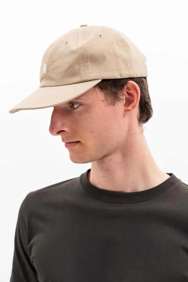 Men Norse Projects Caps Twill Sports Cap Marble White