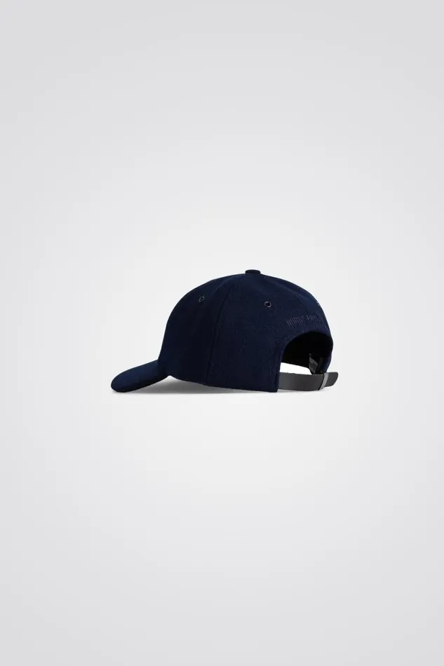 Men Norse Projects Caps Wool Sports Cap Dark Navy